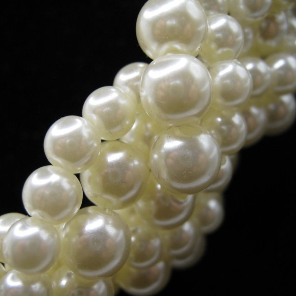 Multi Strand Chunky Pearl Choker w/18" Adjustable Clasp - Picture 3 of 5